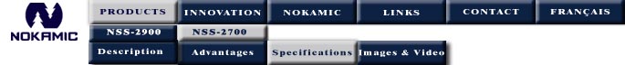 Nss-2700 Technical Specifications